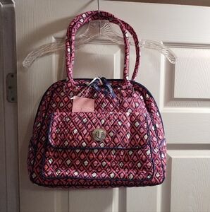 Vera Bradley Pink and Blue Satchel
